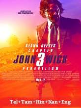 John Wick: Chapter 3 (2019) BRRip Original [Telugu + Tamil + Hindi + Kannada + Eng] Dubbed Movie Watch Online Free